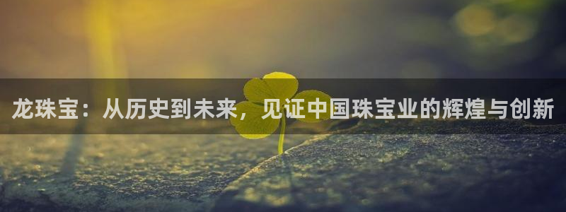 新宝5挂机软件：龙珠宝：从历史到未来，见证中国珠宝业的辉煌与创新