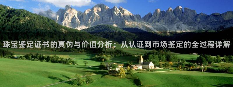 新宝5在哪里：珠宝鉴定证书的真伪与价值分析：从认证到市场鉴定的全过程详解